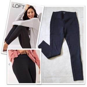 3/$15 LOFT Black Seamed Ponte Leggings - Size XS Petite